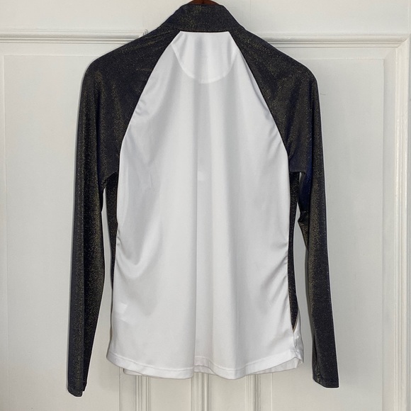 Greg Norman Performance Solar XP Long Sparkly Sleeves. 1/4 Zip Pullover - Picture 5 of 5